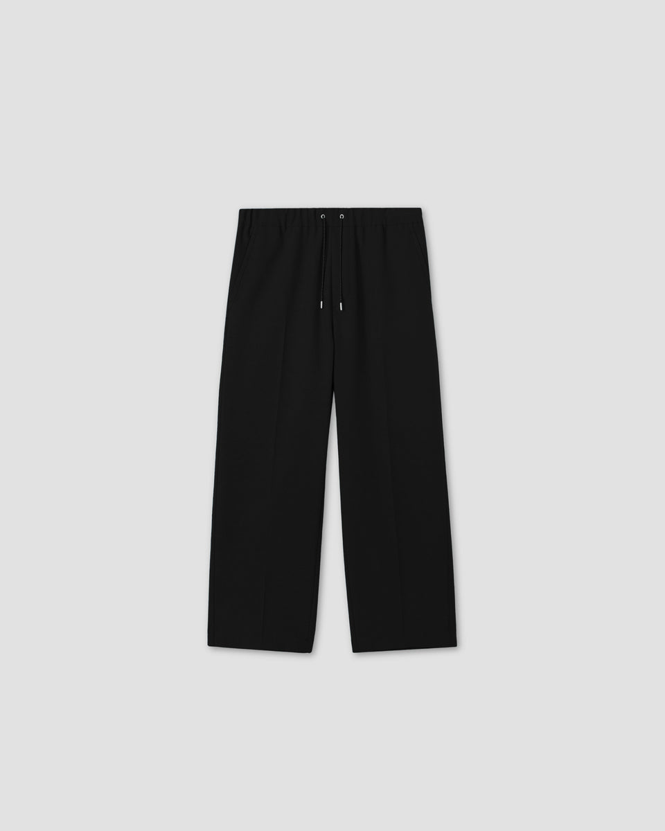 Gala Pants Black in Viscose and Virgin Wool – The Row