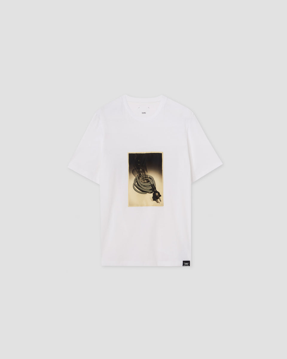 Tシャツ・カットソー OAMC M PLUG TSHIRT WHITE PLUG TSHIRT WHITE OAMM241PRTS017WH OAMC_24E28OAJ13COT00914100_02_